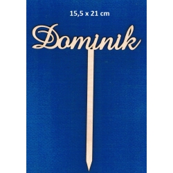 Dominik, topper SKLEJKA #3mm, cz;amaze 15,5x21cm